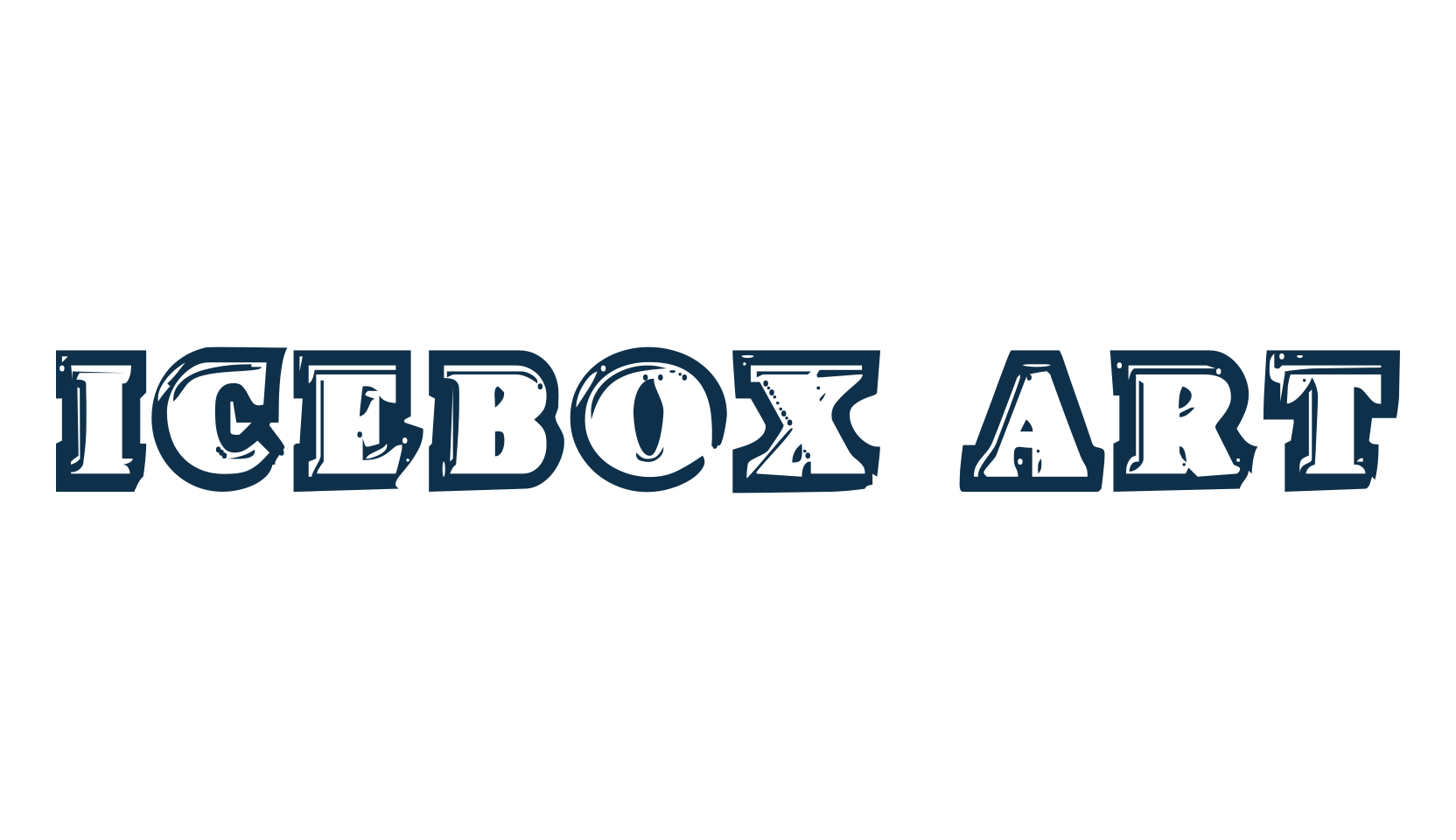 Icebox Art, fancy fire, ice decorative font preview