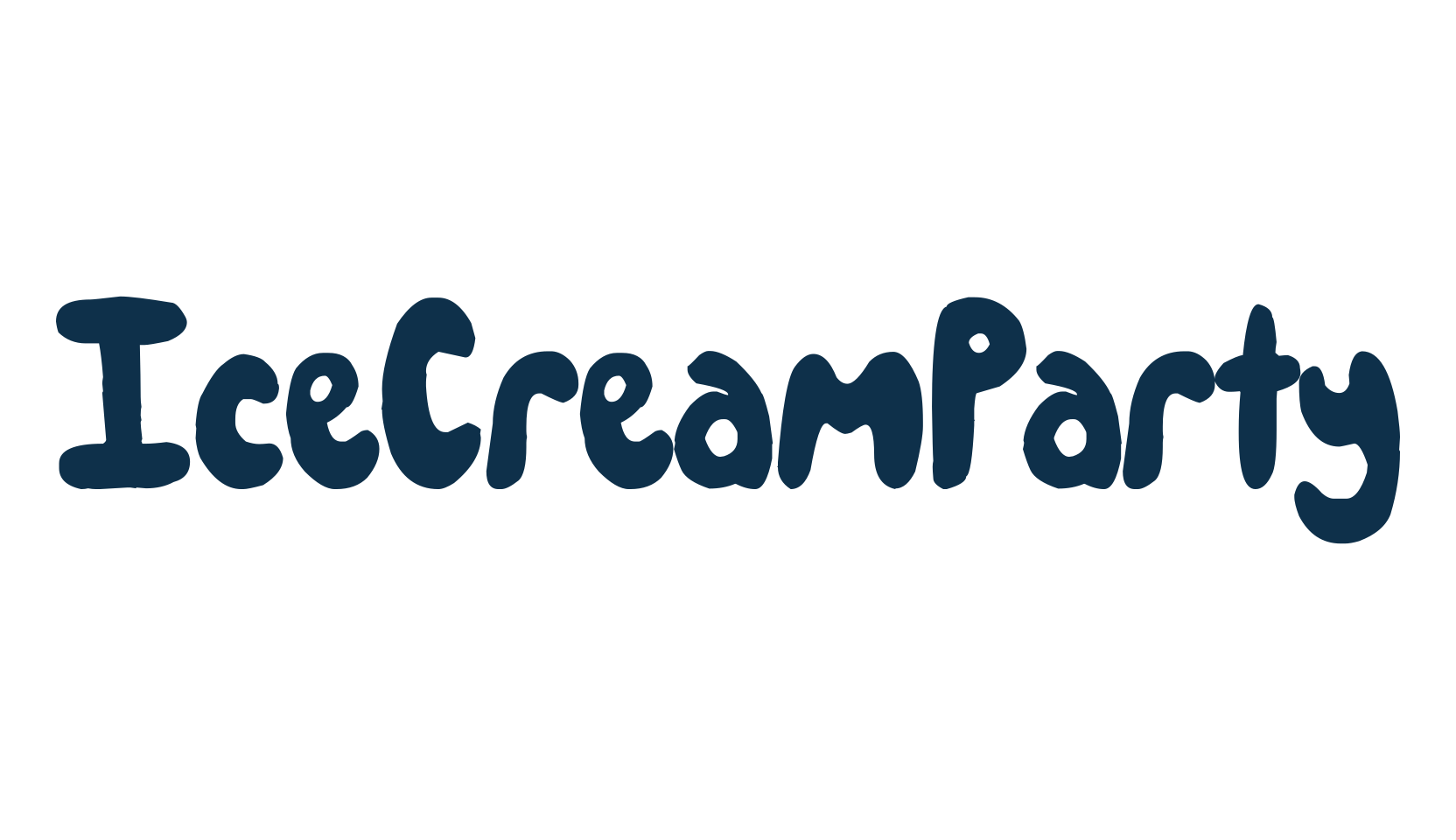 IceCreamParty, cartoon font preview
