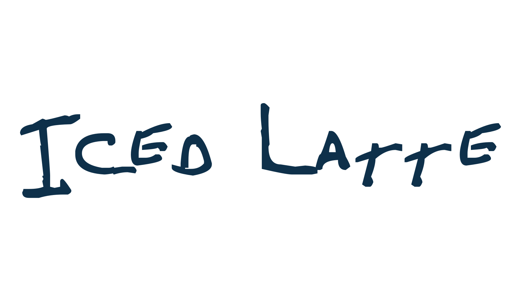 Iced Latte, handwriting font preview