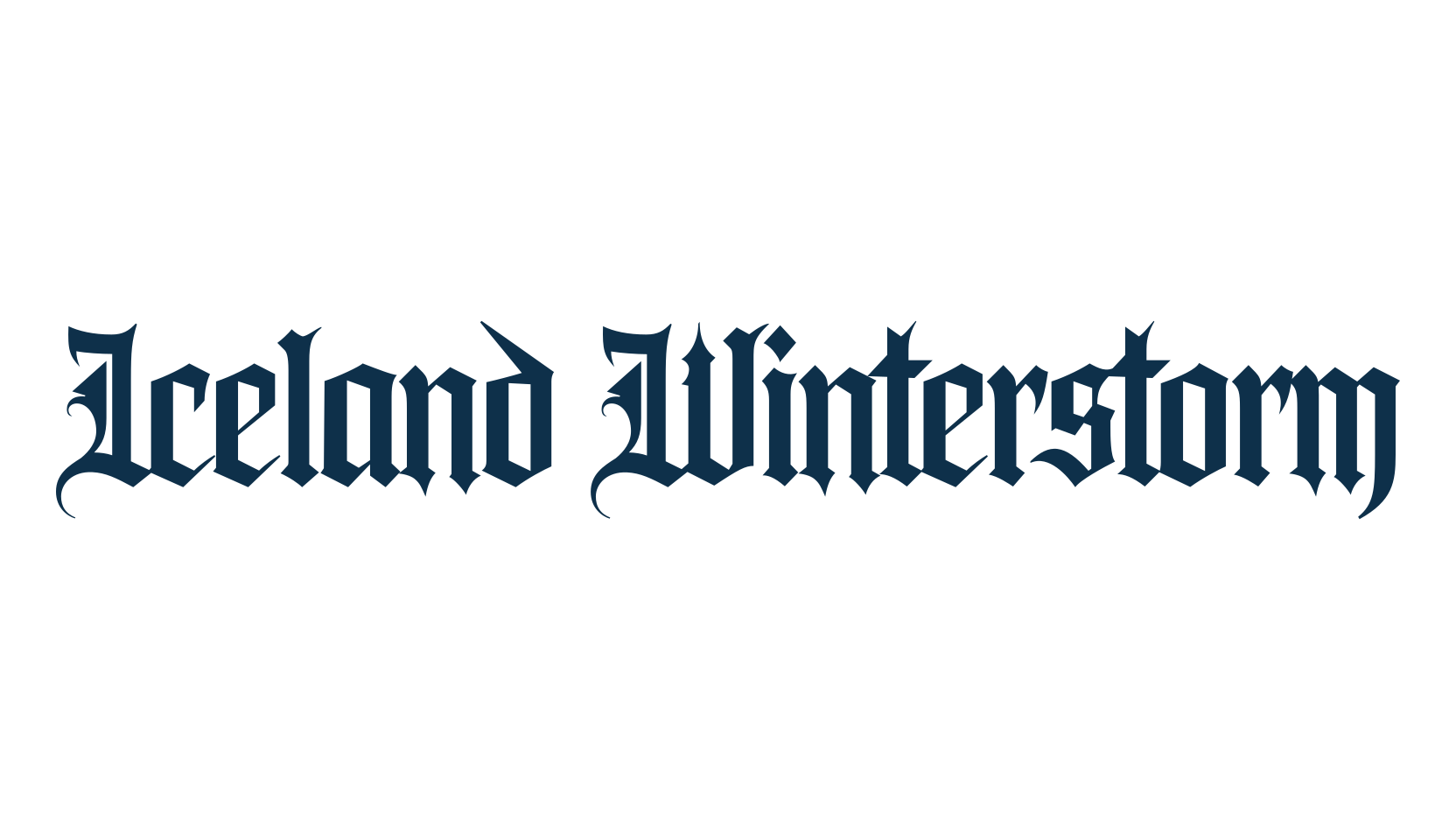 Iceland Winterstorm, medieval font preview