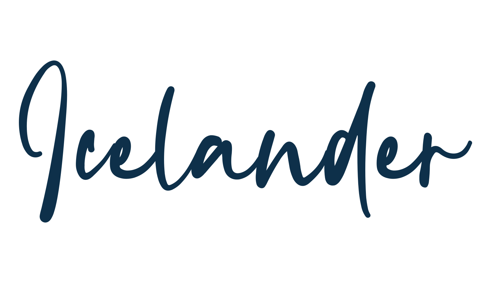 Icelander, script handwritten fancy decorative calligraphy font preview