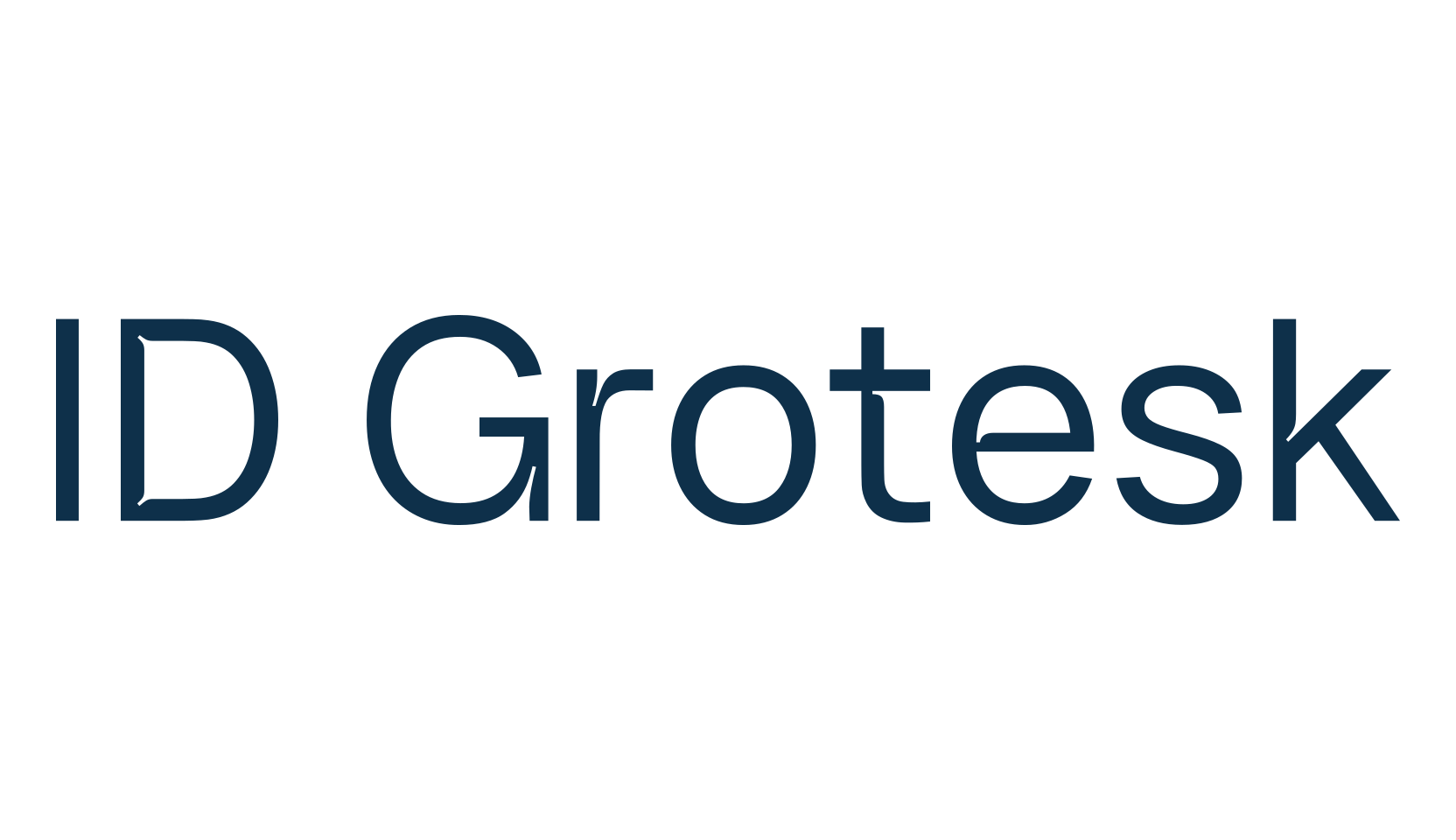 ID Grotesk, basic sans serif font preview