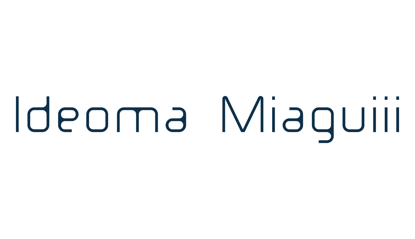 Ideoma Miaguiii, fancy various techno sci-fi font preview