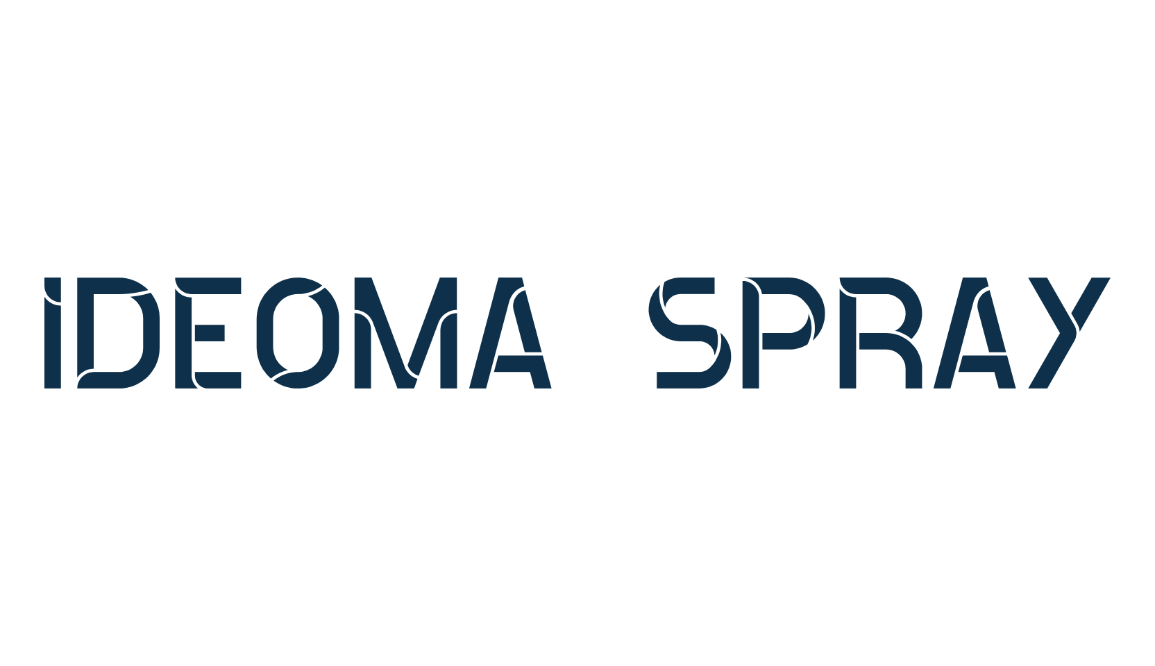 Ideoma Spray, fancy various decorative font preview