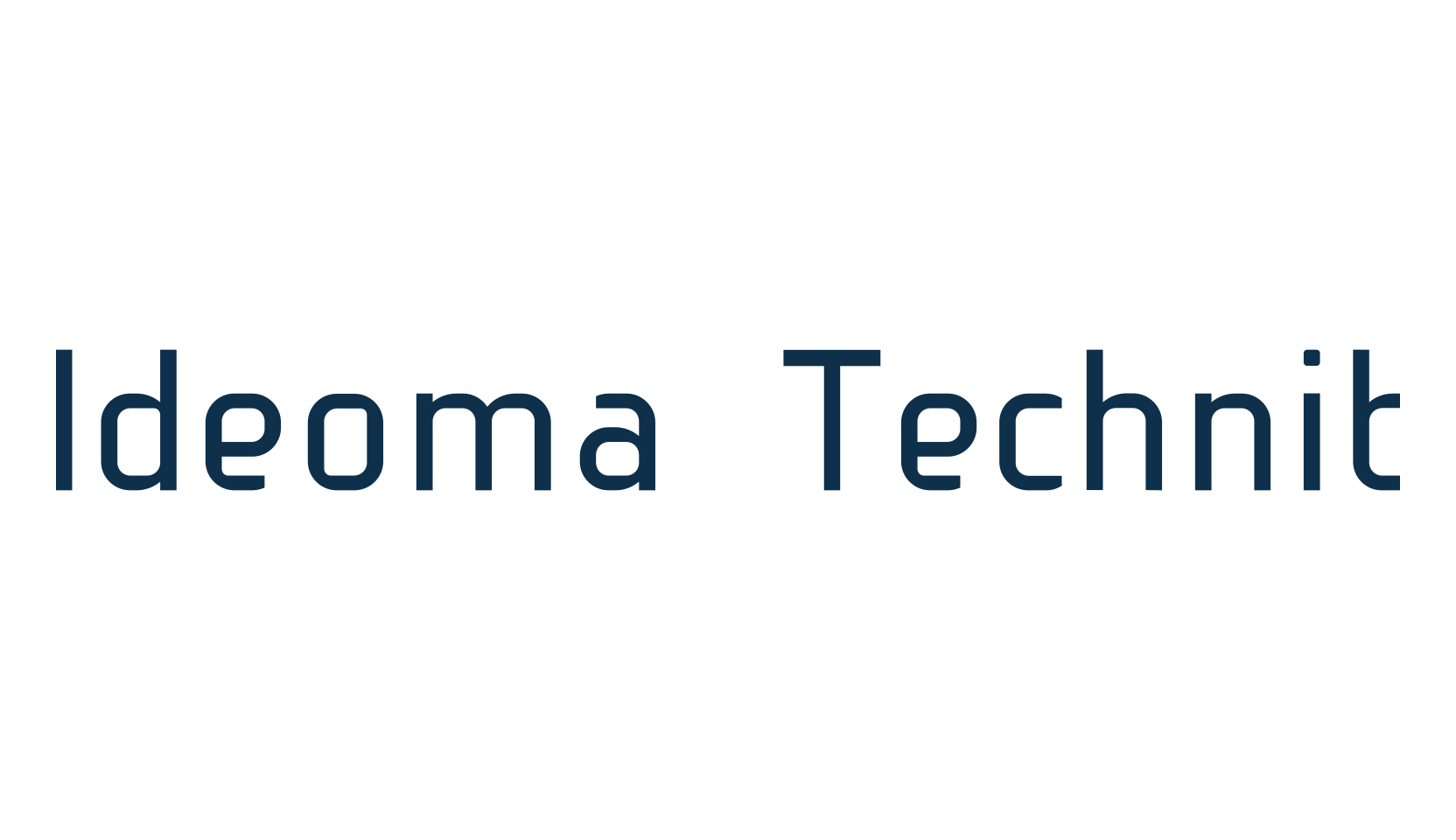 Ideoma Technit, basic sans serif font preview