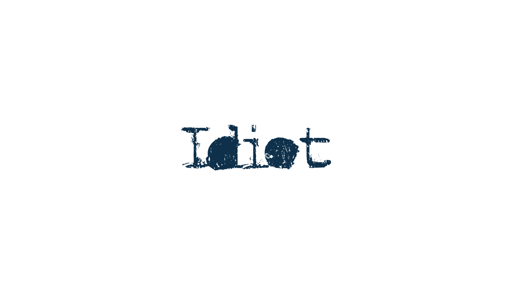 Idiot, destroy font preview