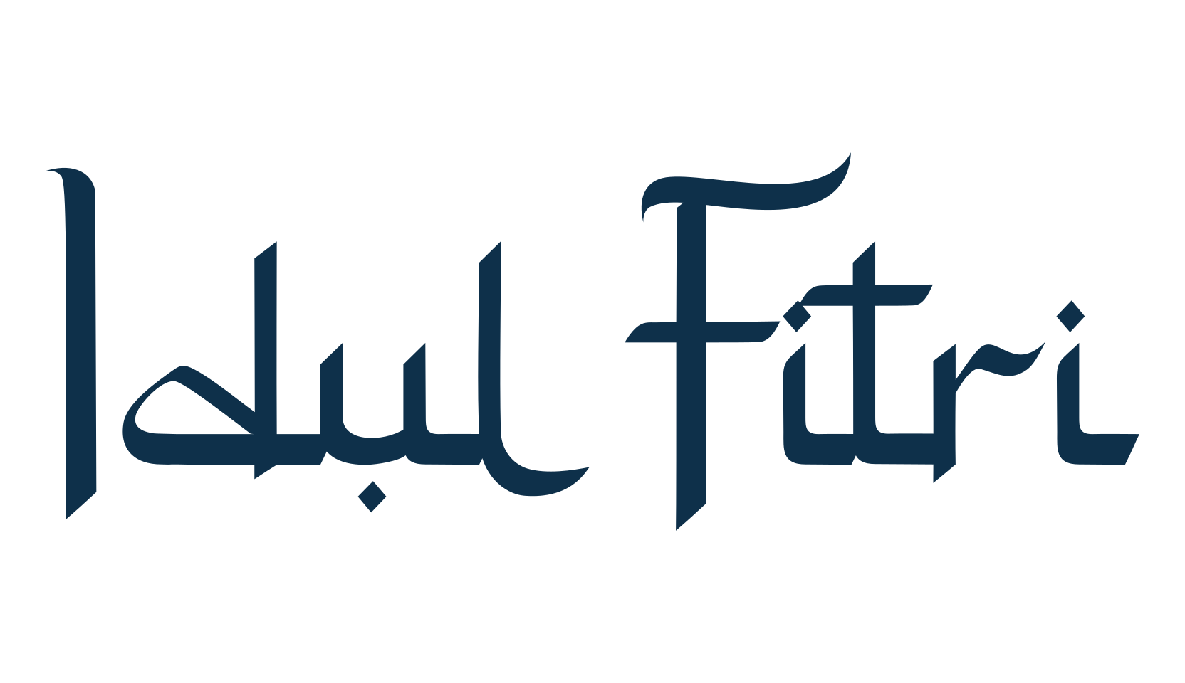 Idul Fitri, arabic font preview