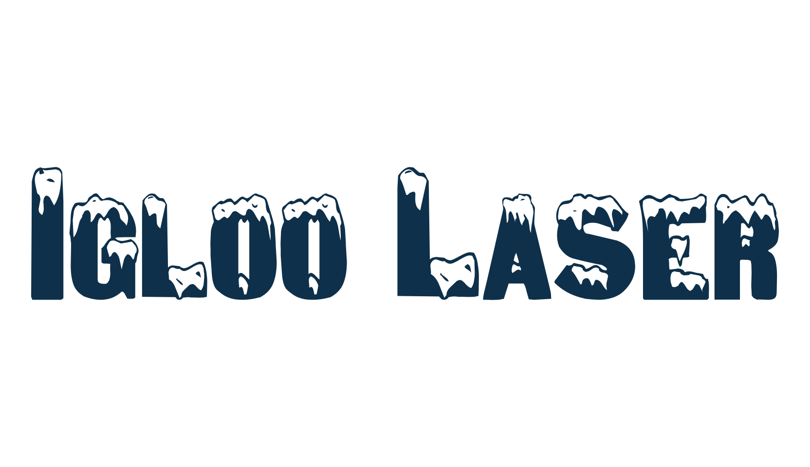 Igloo Laser, fire, ice font preview