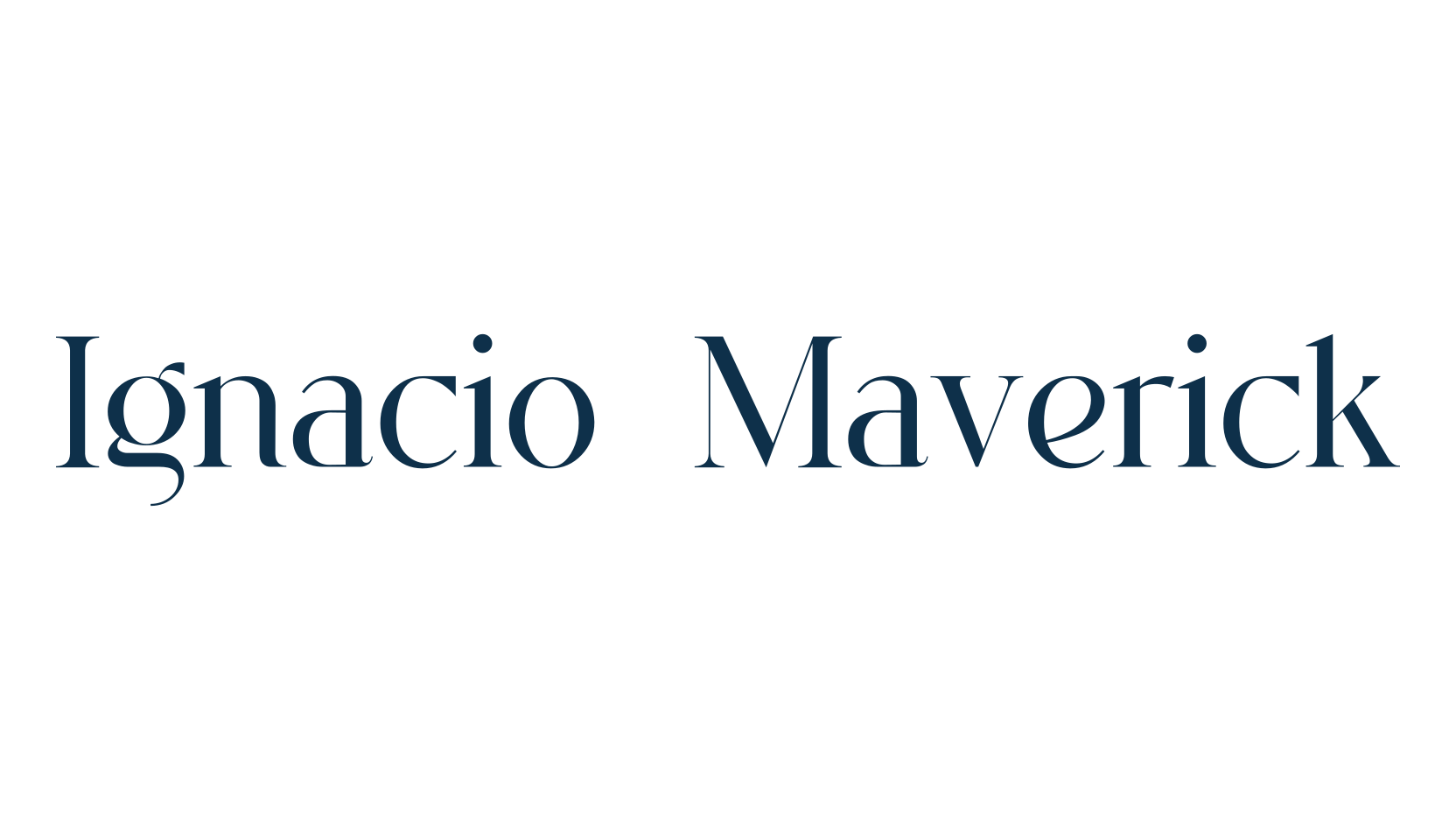 Ignacio Maverick, basic serif font preview