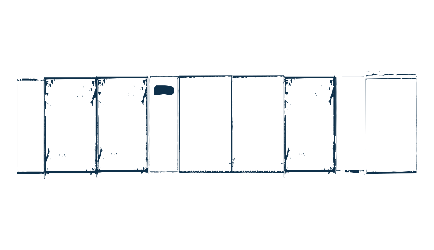 Ikhioogla, fancy eroded decorative font preview