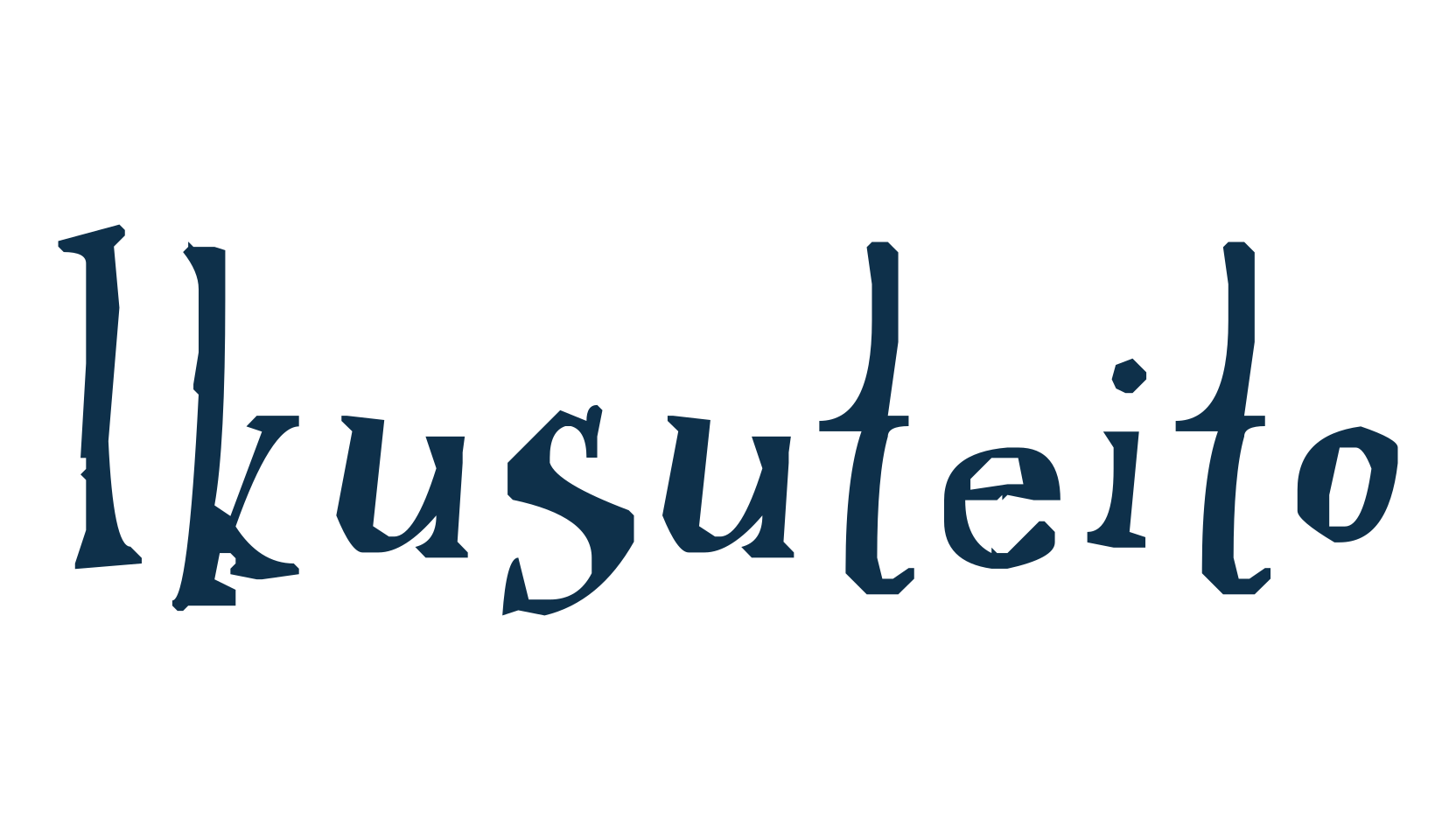 Ikusuteito, fancy cartoon decorative font preview