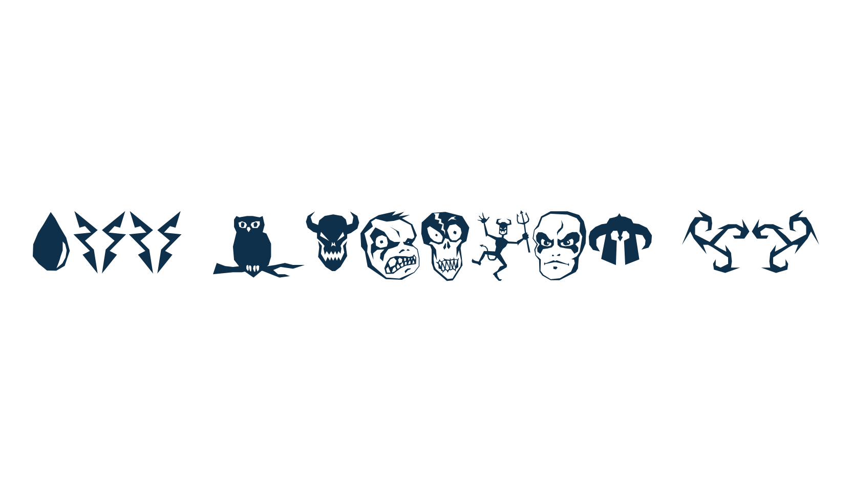 Ill October 98, fancy decorative font preview