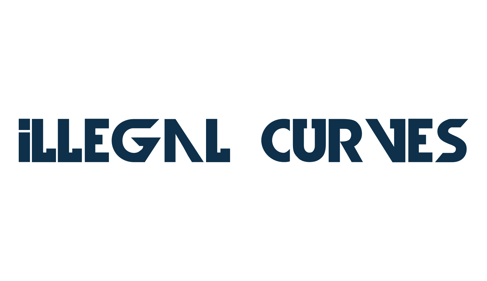 Illegal Curves, fancy various basic font preview