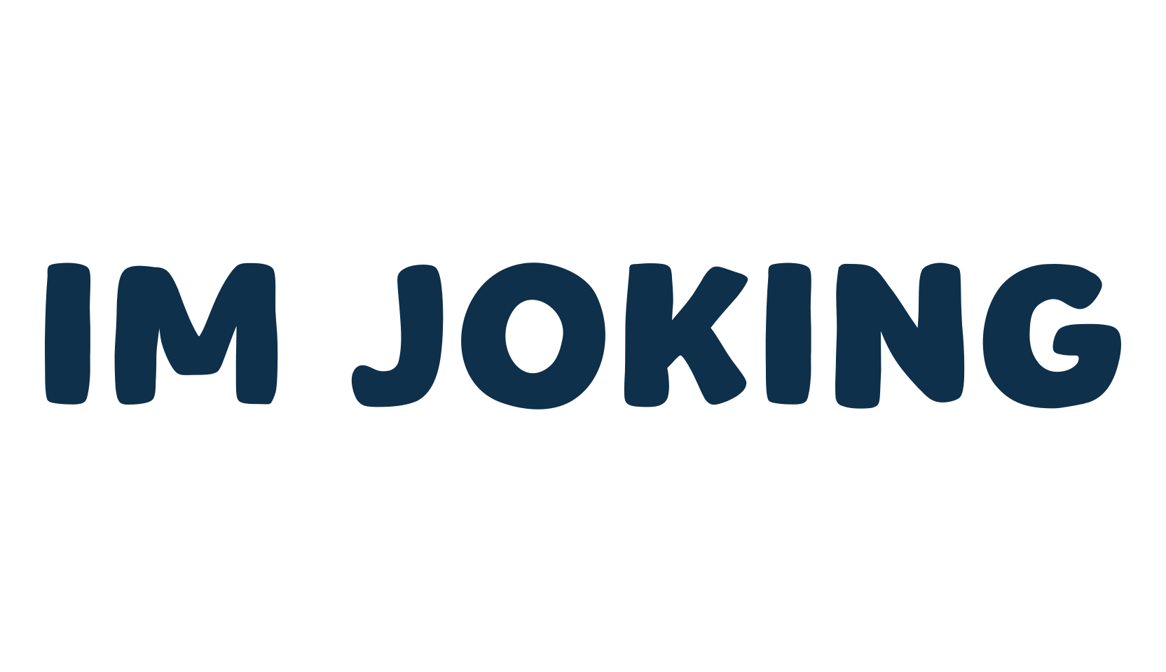 Im Joking, cartoon font preview
