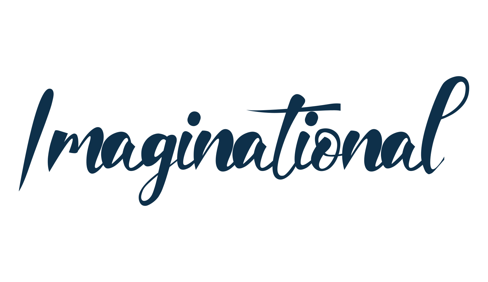 Imaginational, script calligraphy fancy decorative font preview