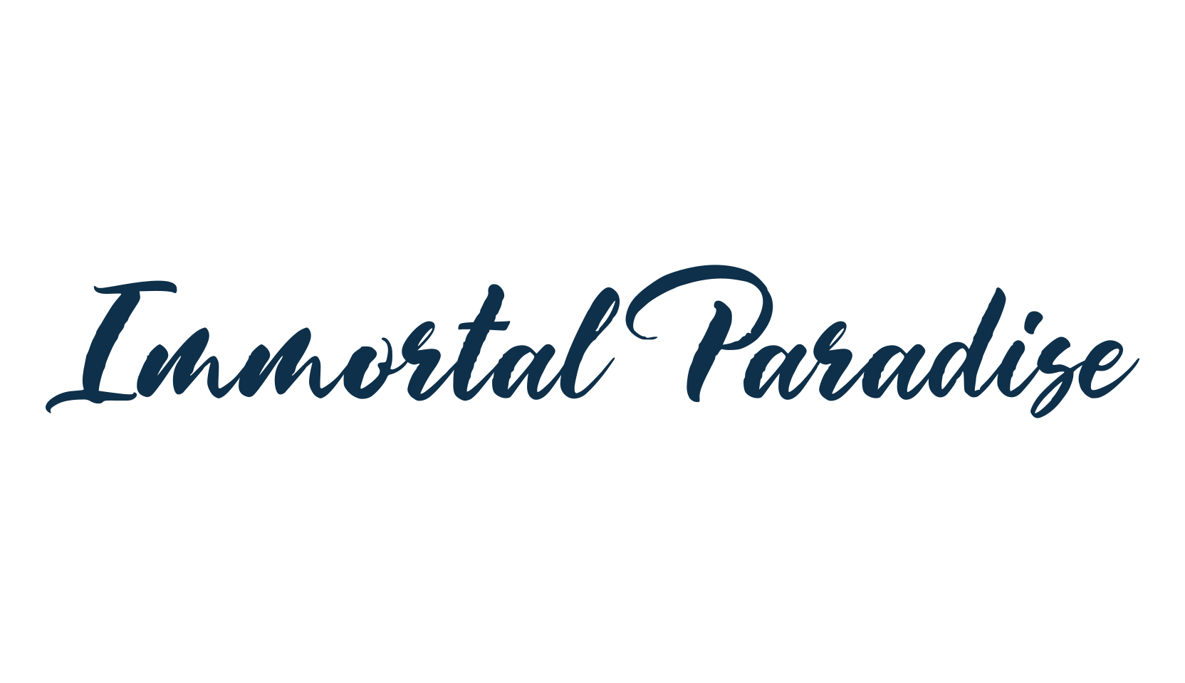 Immortal Paradise, brush font preview