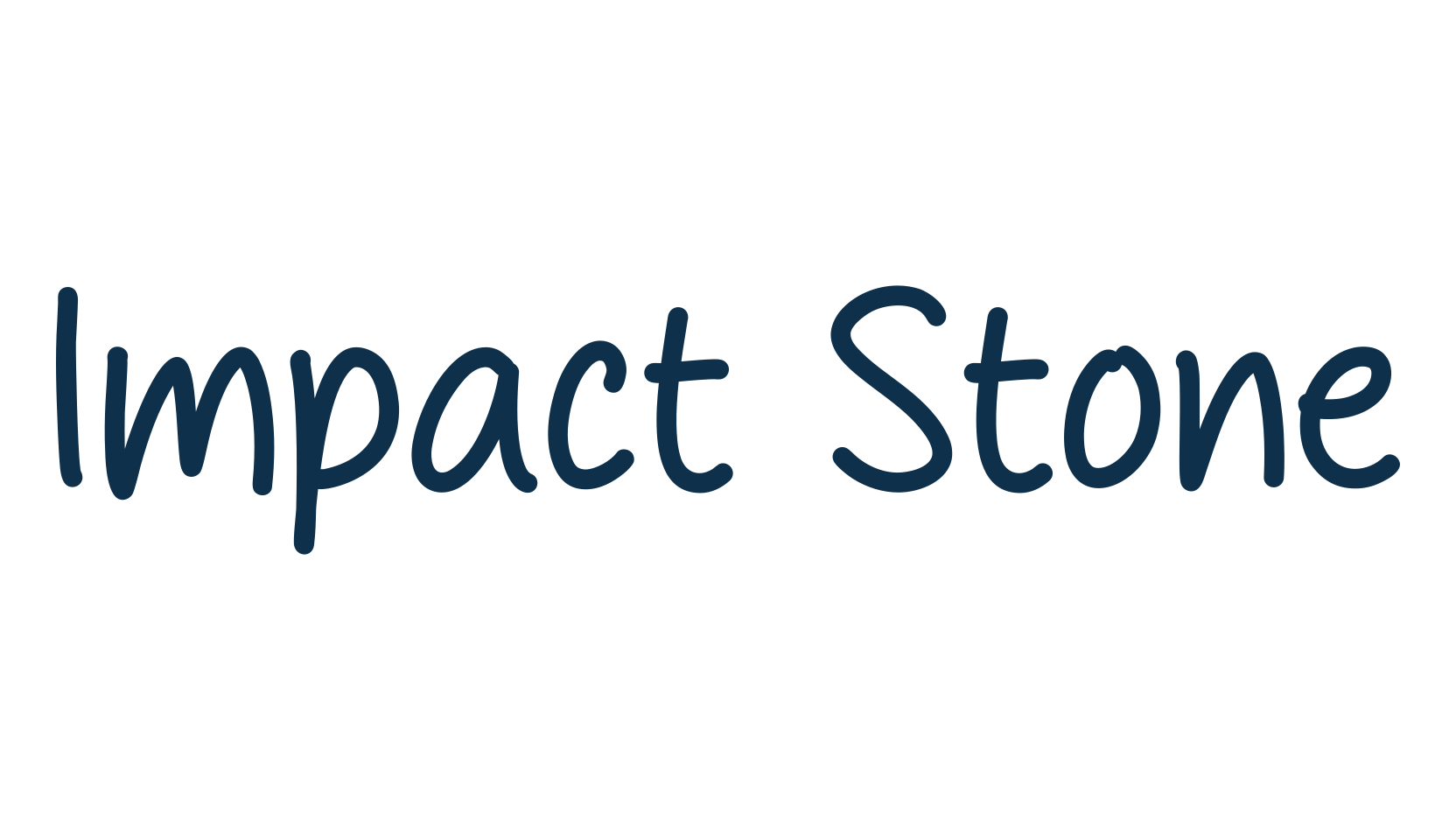 Impact Stone, handwriting font preview