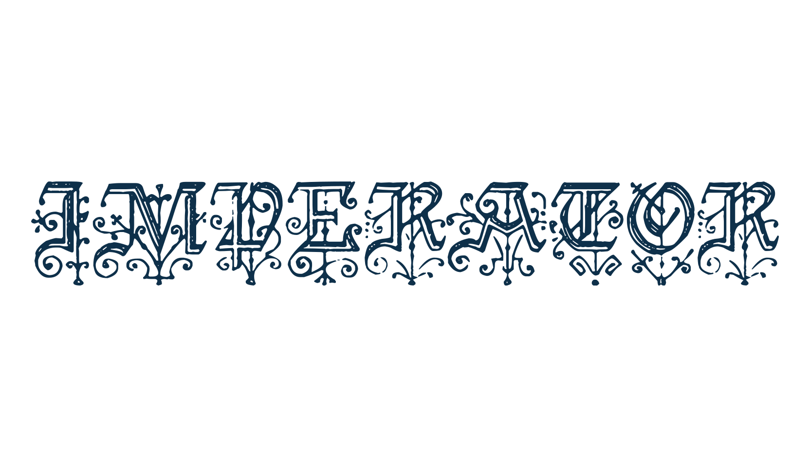 Imperator (imperator-2), initials font preview