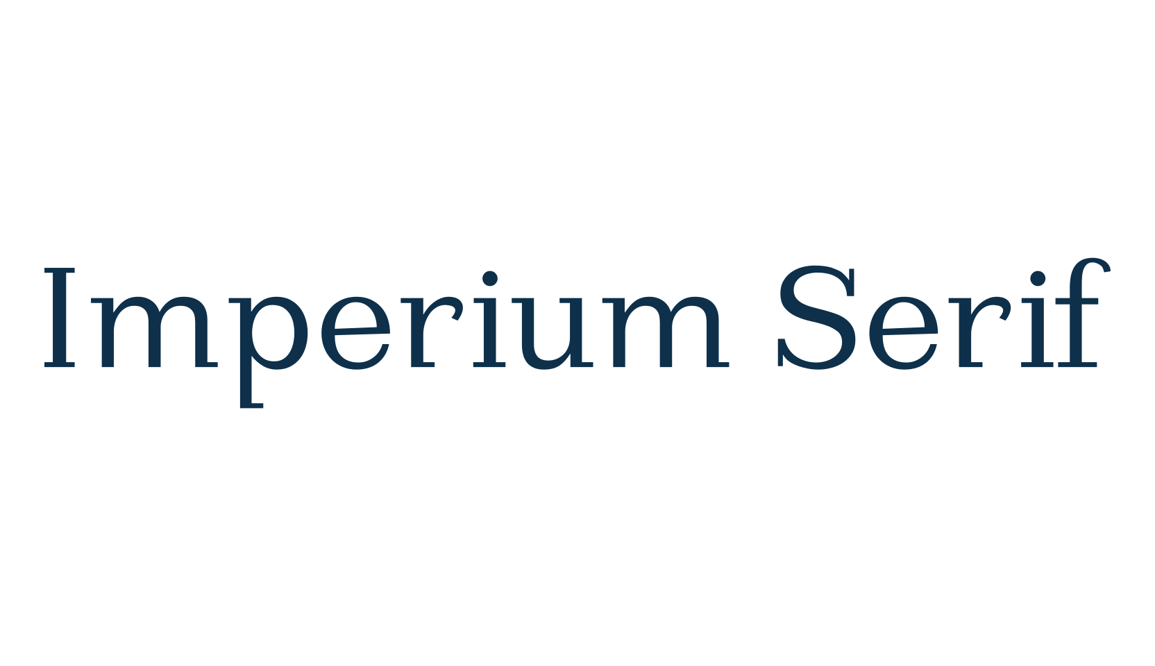 Imperium Serif, basic serif font preview