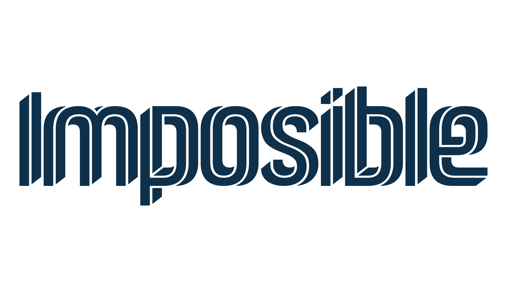 Imposible, sci-fi font preview