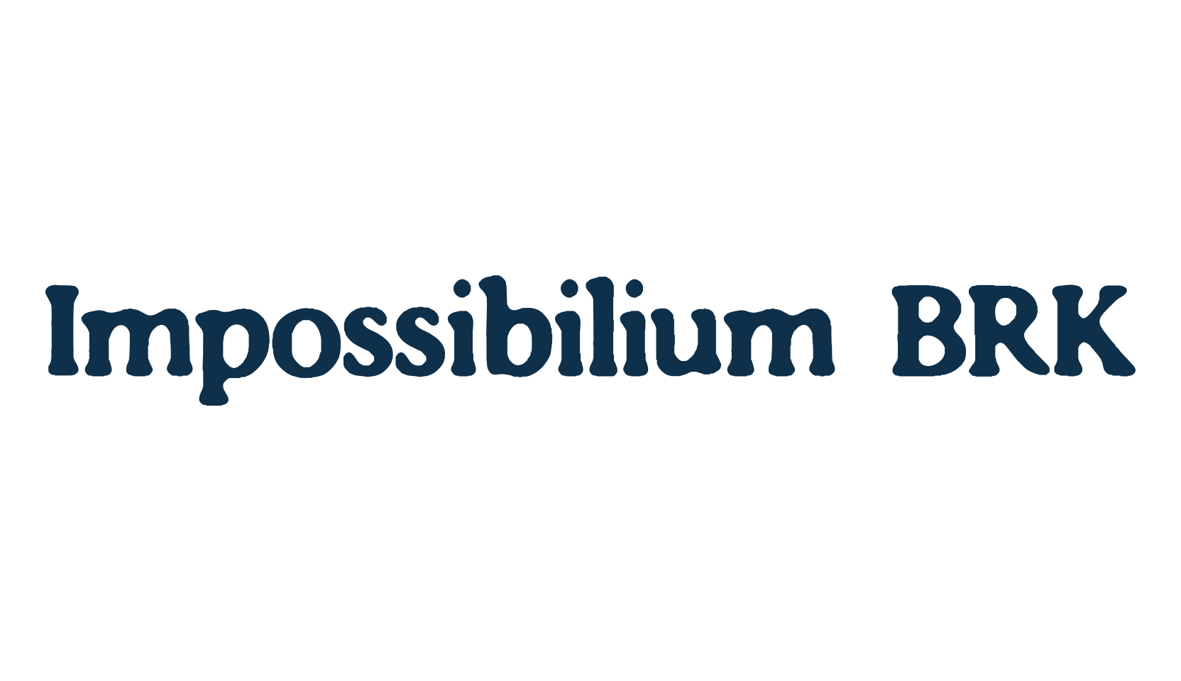 Impossibilium BRK, eroded font preview