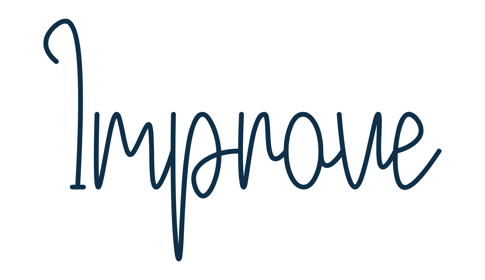Improve, handwriting font preview