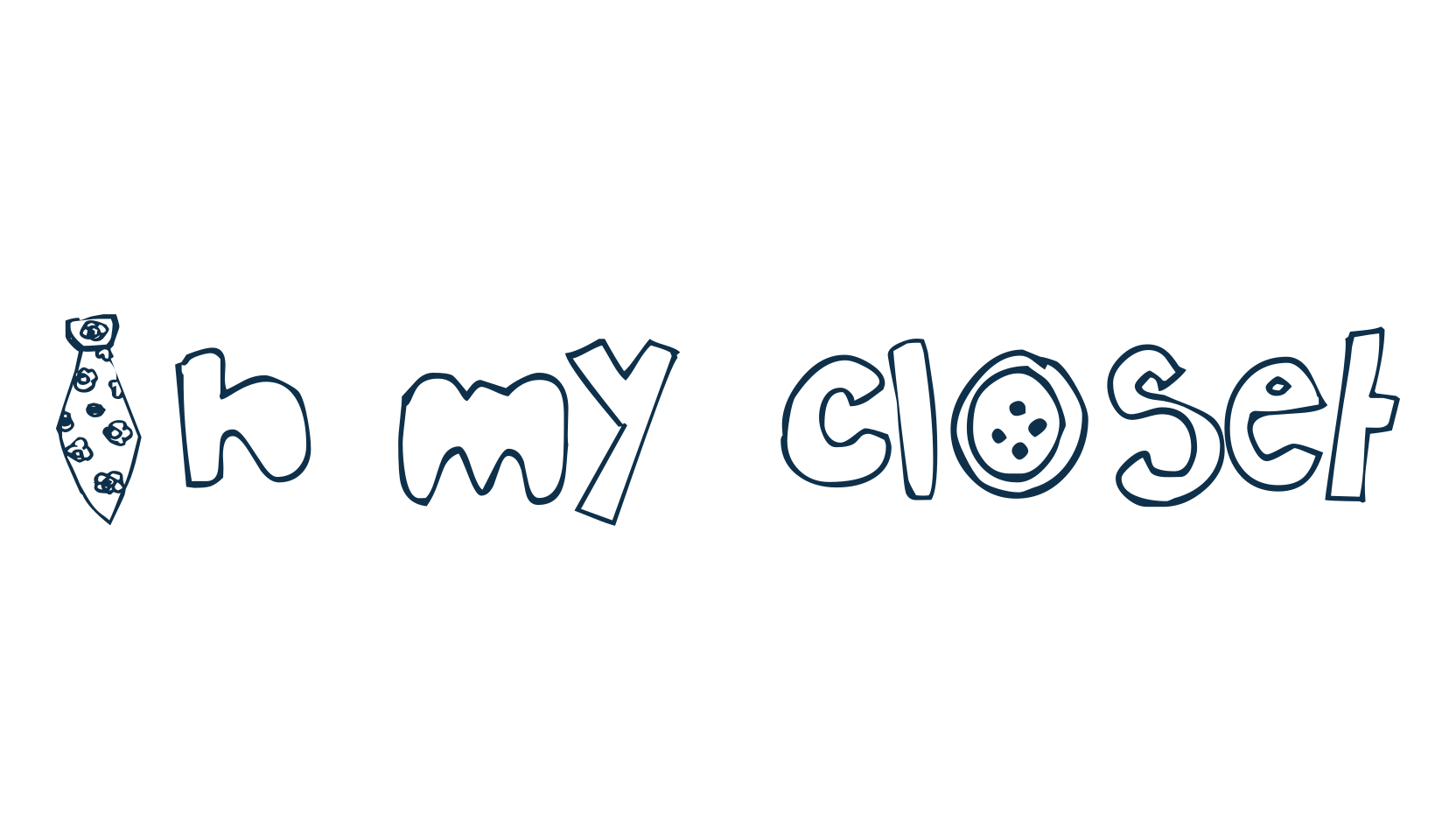 In my closet, decorative font preview