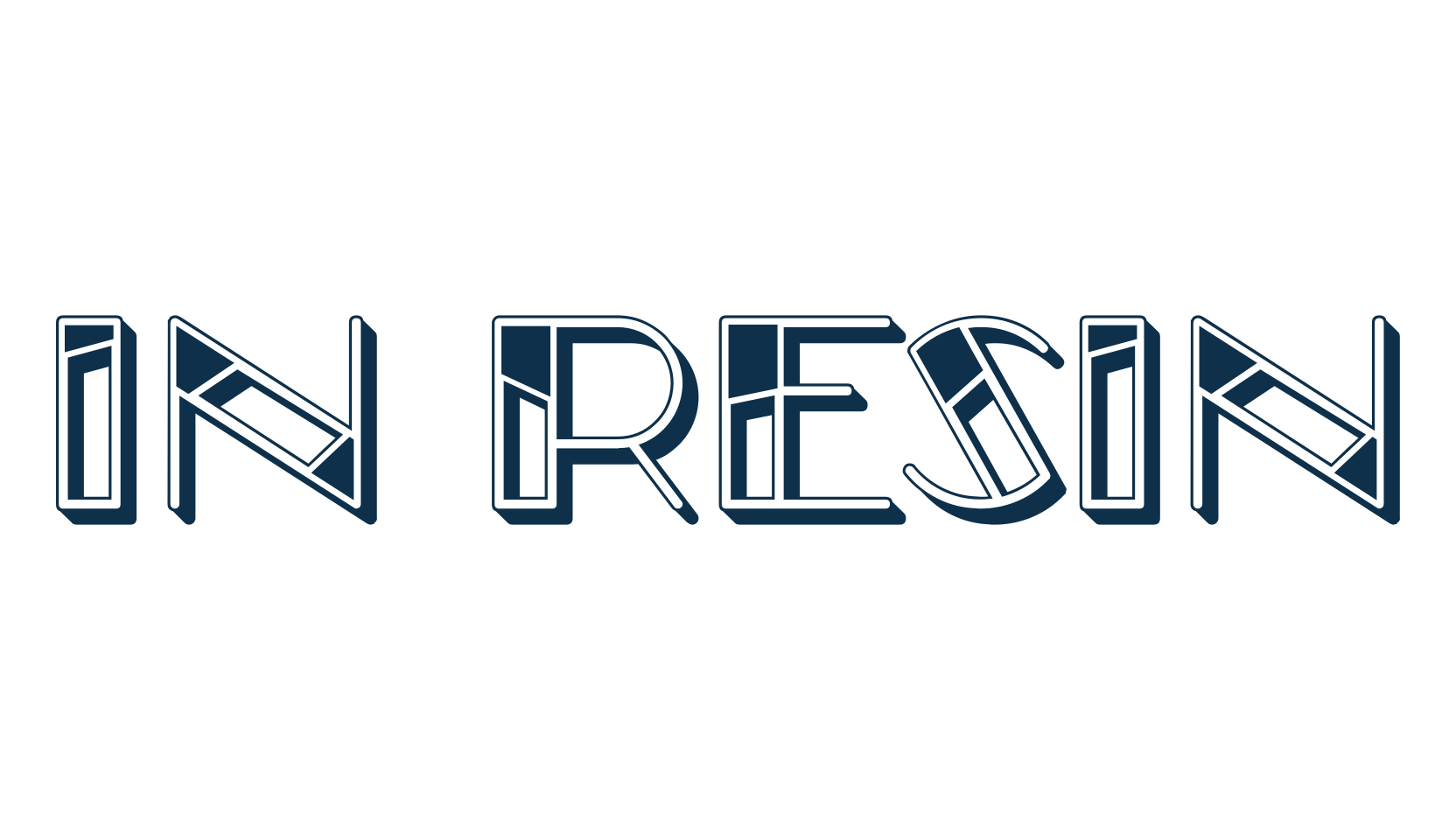 In Resin, fancy retro decorative font preview