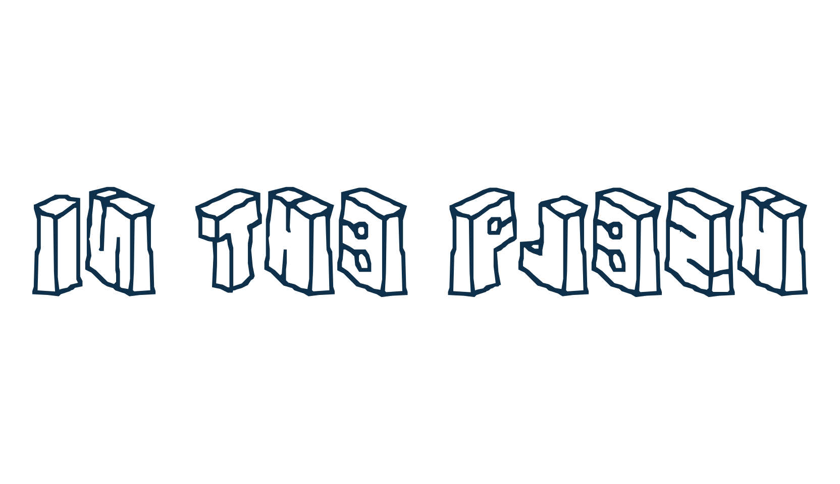 In The Flesh, fancy decorative font preview