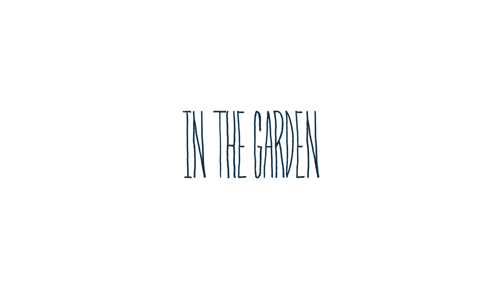 In The Garden, fancy decorative font preview