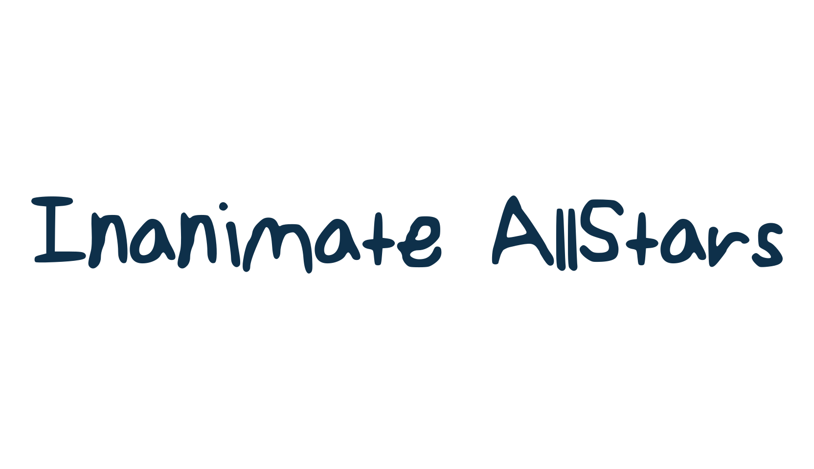 Inanimate AllStars, script handwritten fancy decorative calligraphy font preview