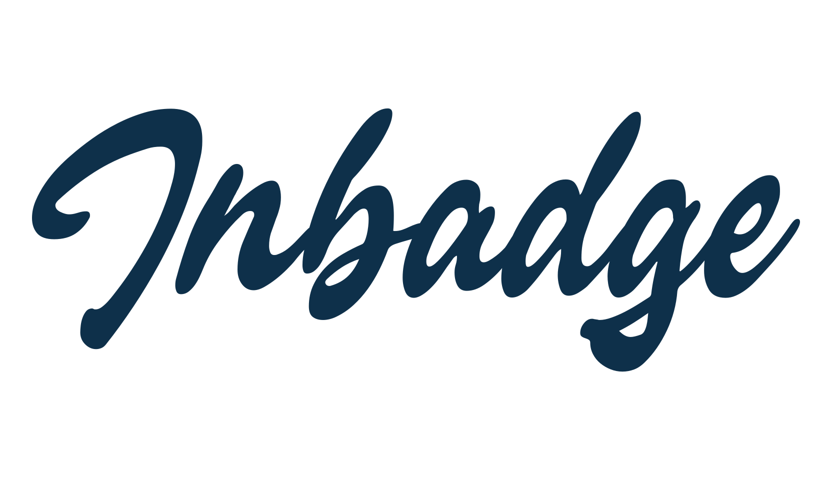 Inbadge, brush font preview