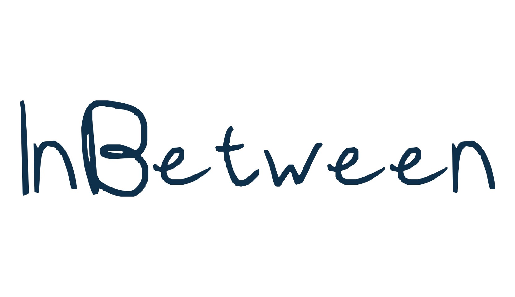InBetween, script handwritten fancy decorative calligraphy font preview