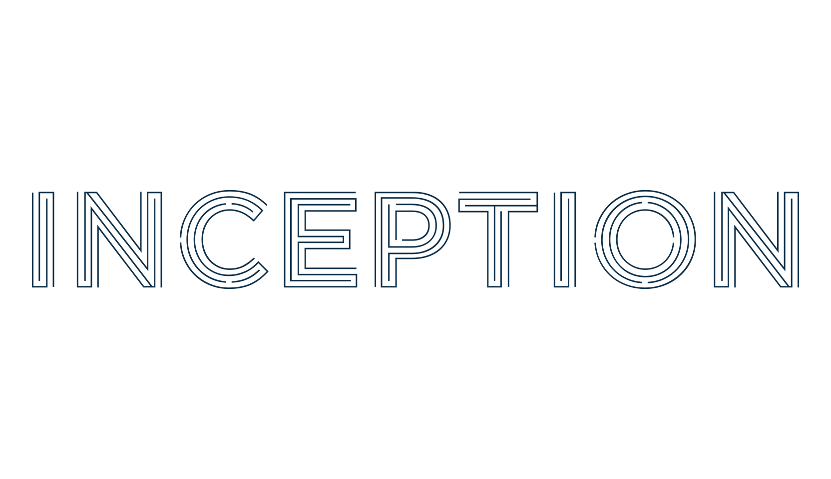 Inception, fancy groovy decorative font preview