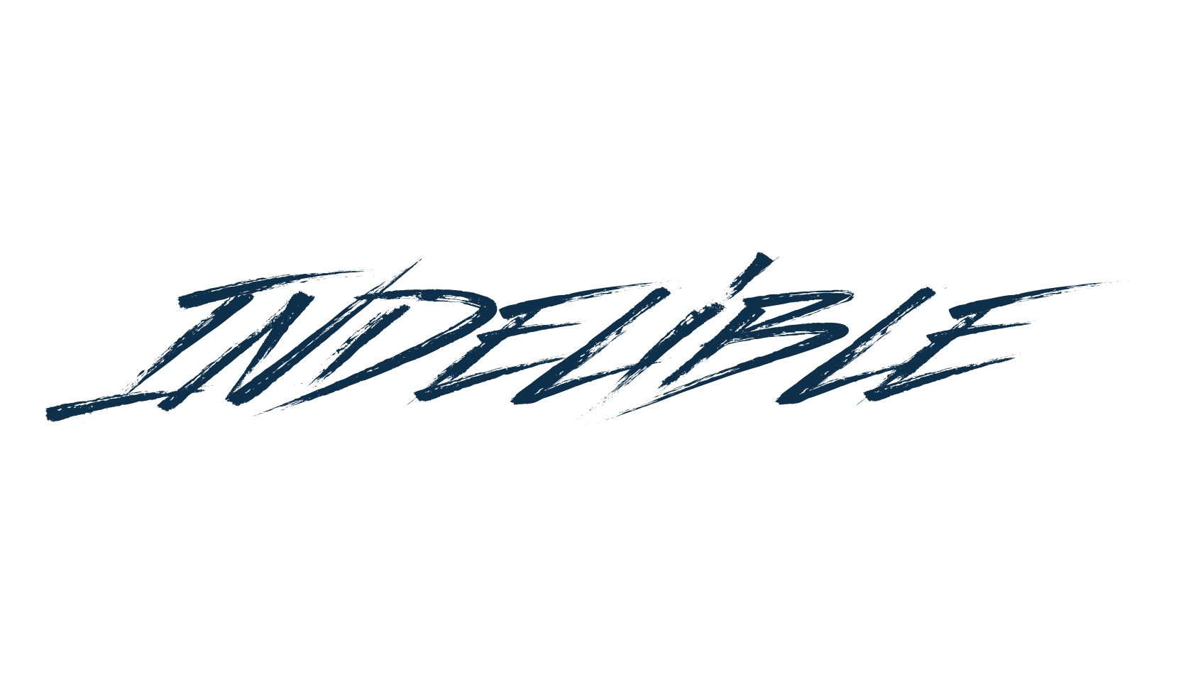 Indelible, brush font preview