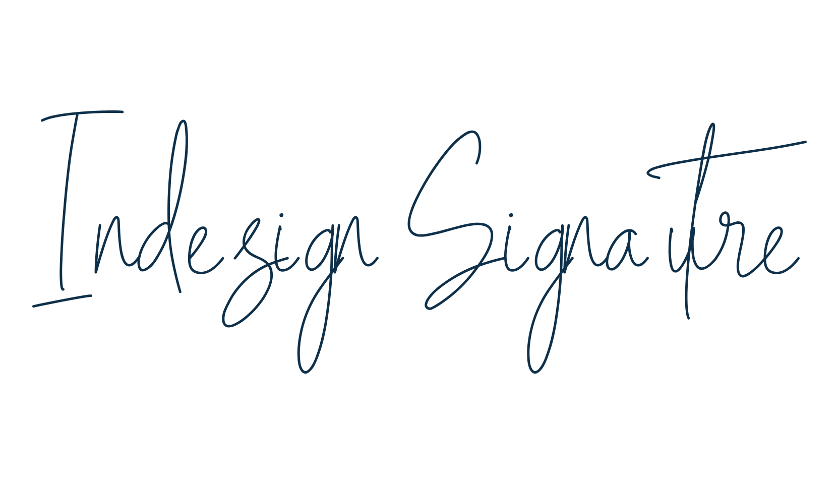 Indesign Signature, script handwritten fancy decorative calligraphy font preview