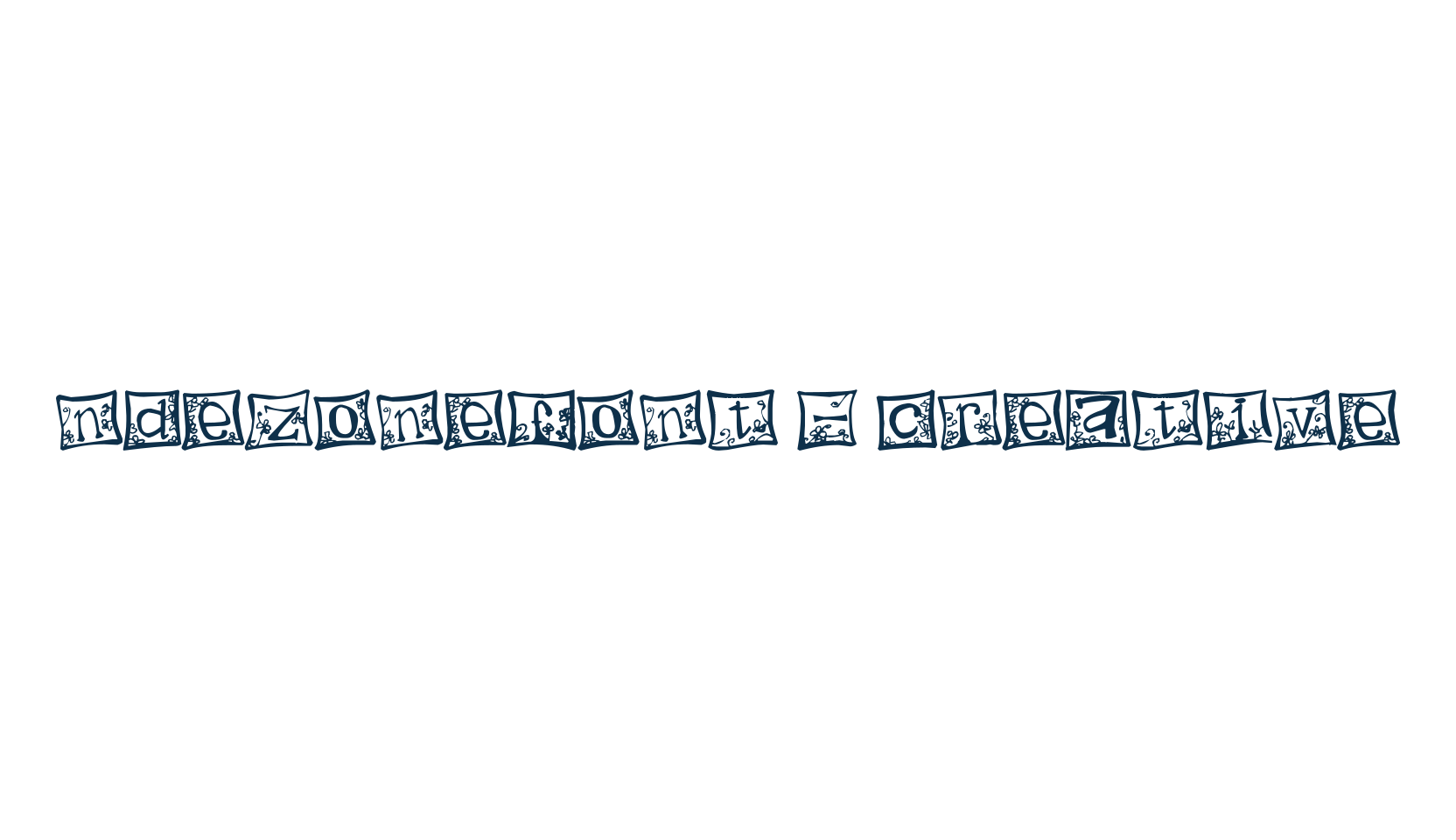 Indezonefont - creative, fancy decorative font preview