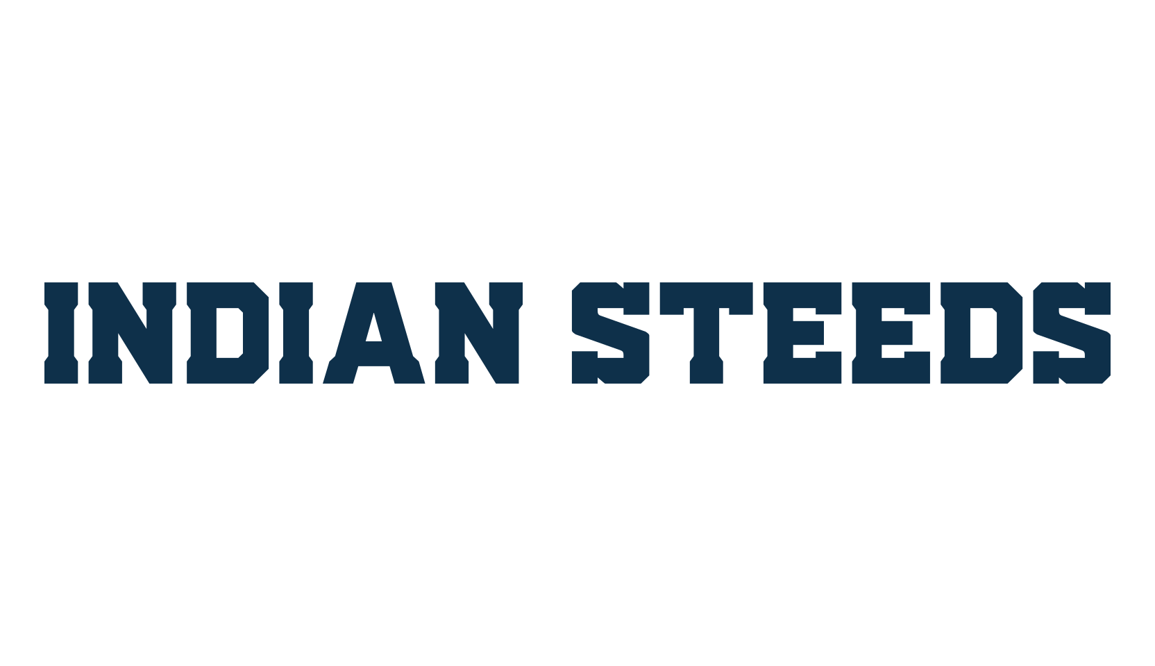 Indian Steeds, old school font preview