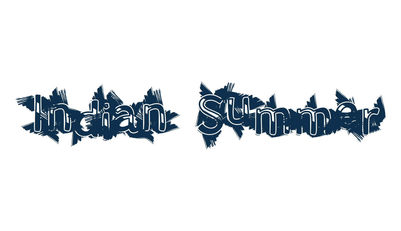 Indian Summer, distorted font preview