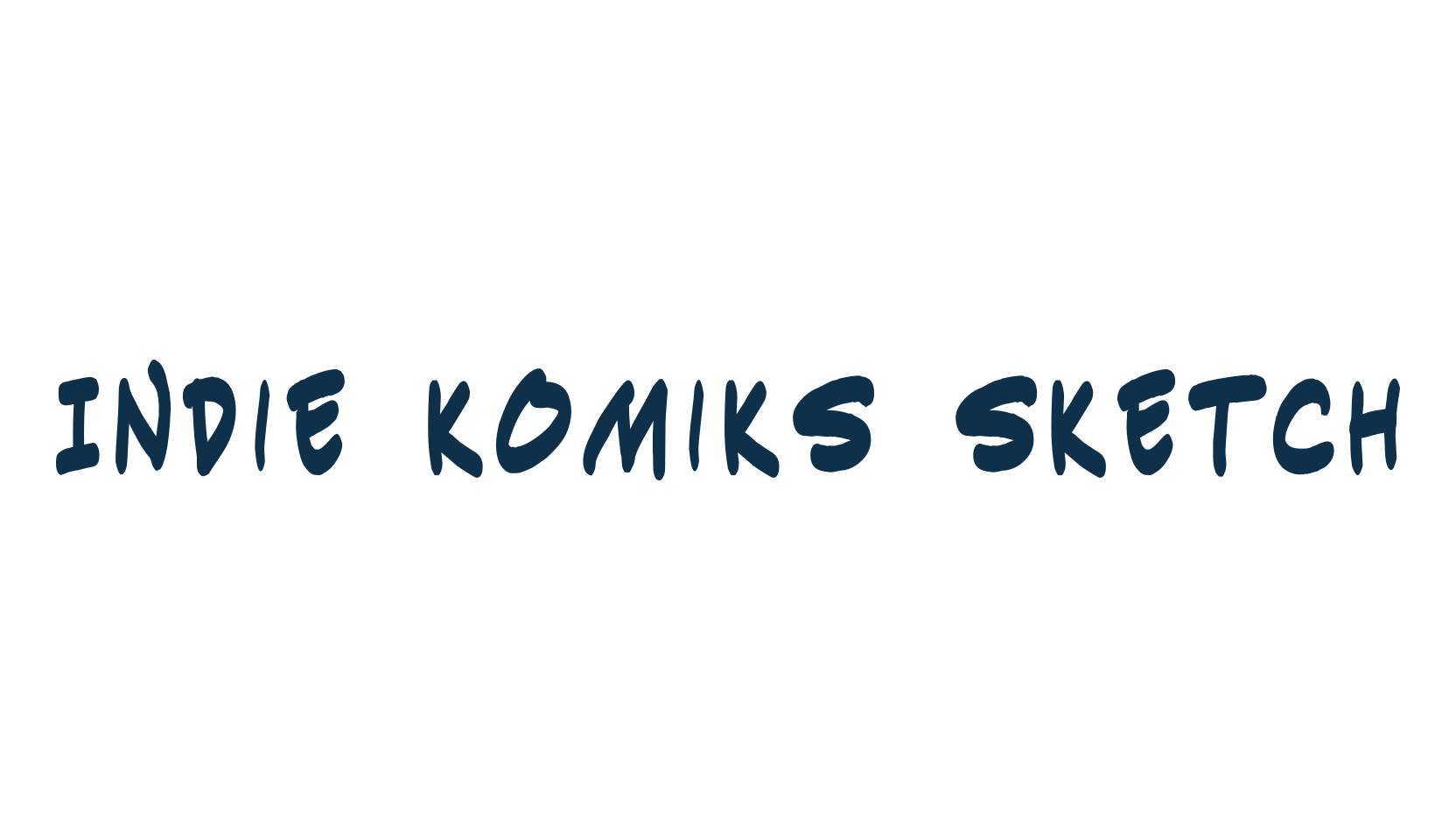 Indie Komiks Sketch, fancy cartoon decorative comic font preview