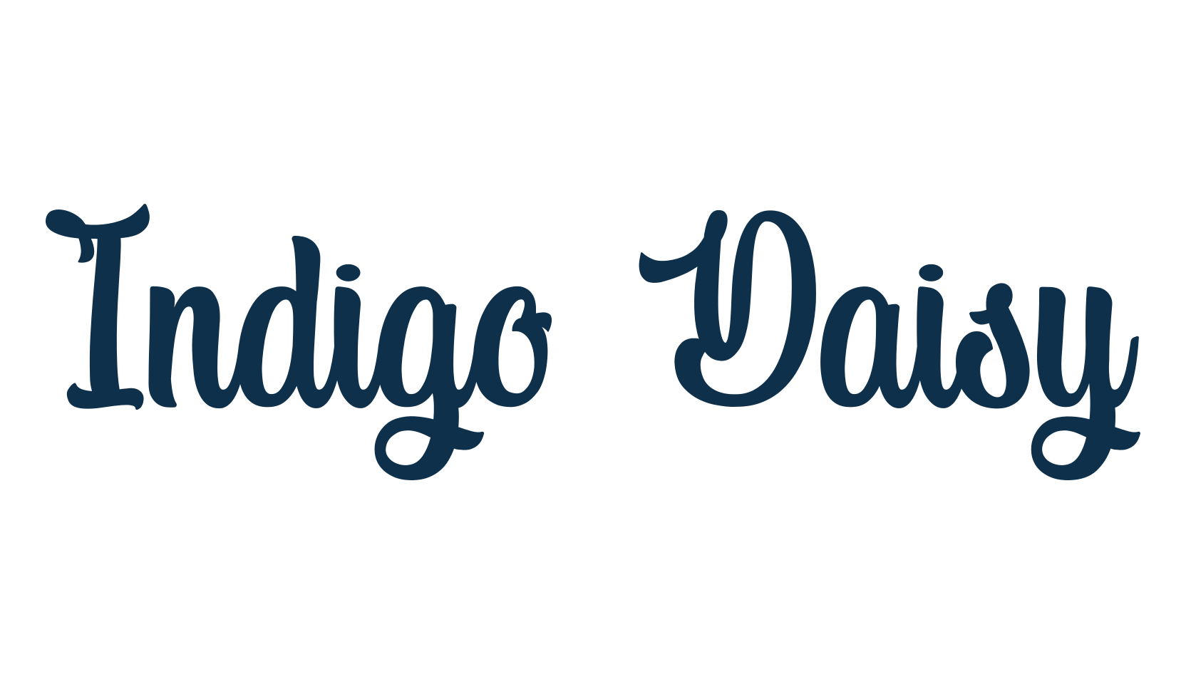 Indigo Daisy, fancy decorative font preview