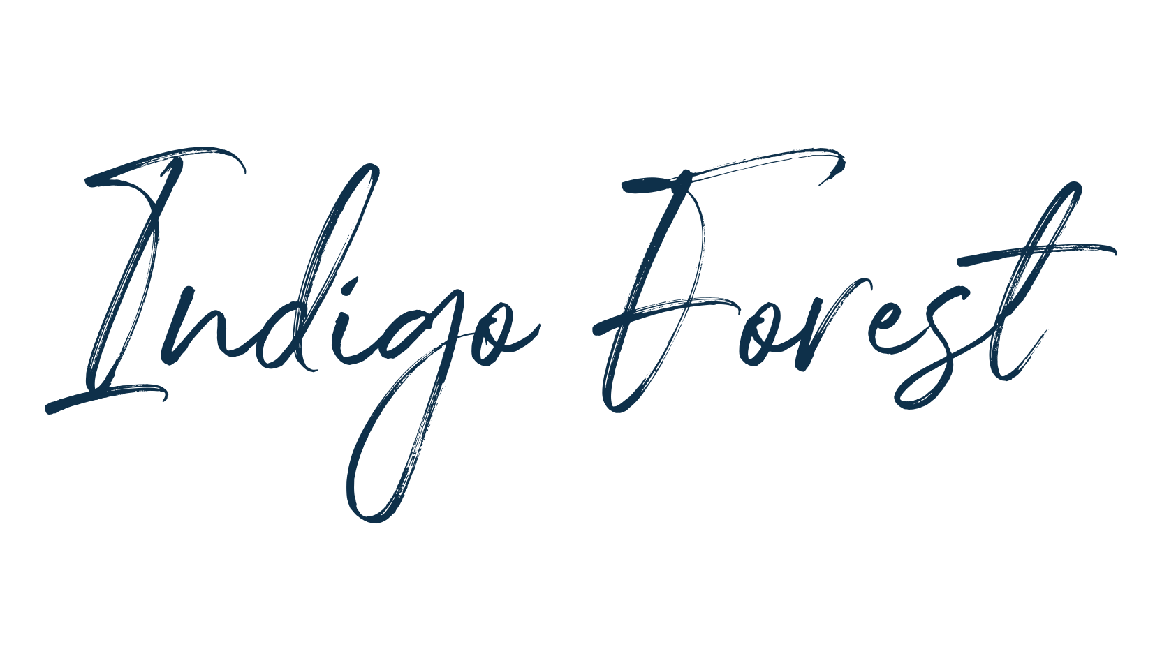 Indigo Forest, handwriting font preview