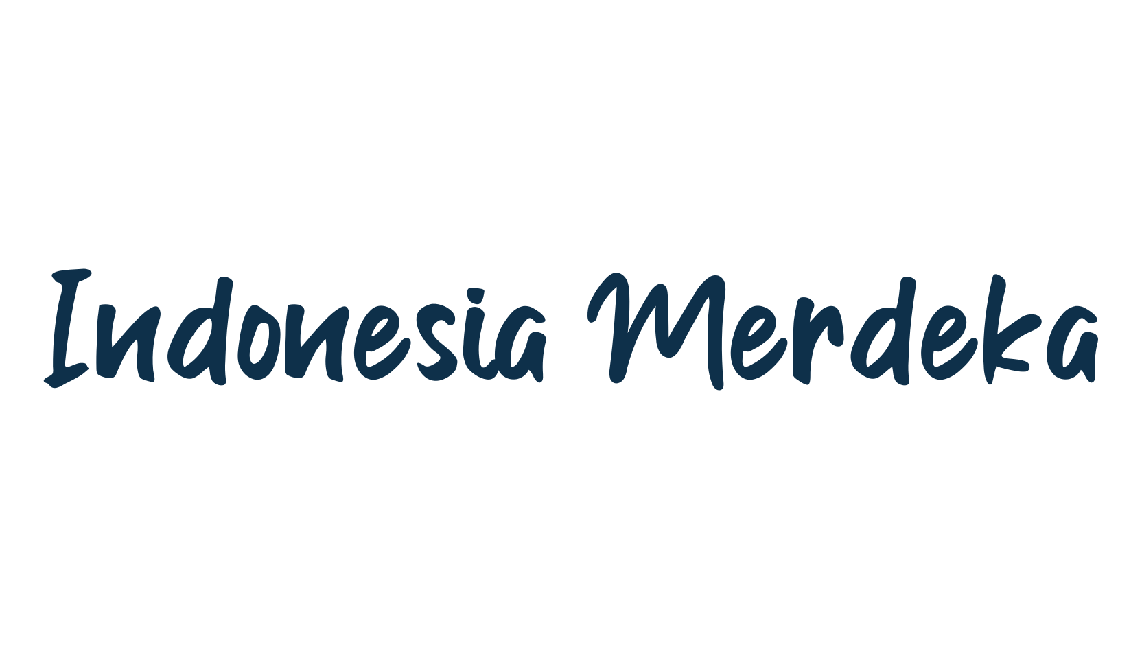 Indonesia Merdeka, script brush fancy decorative calligraphy font preview