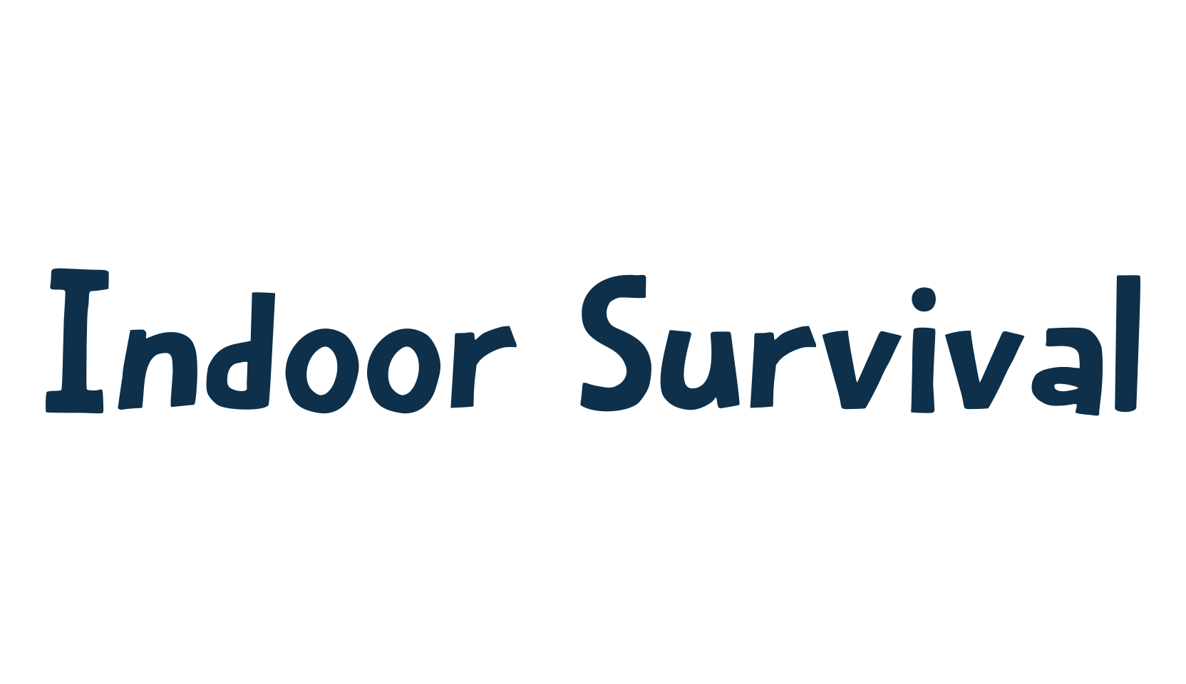 Indoor Survival, cartoon font preview