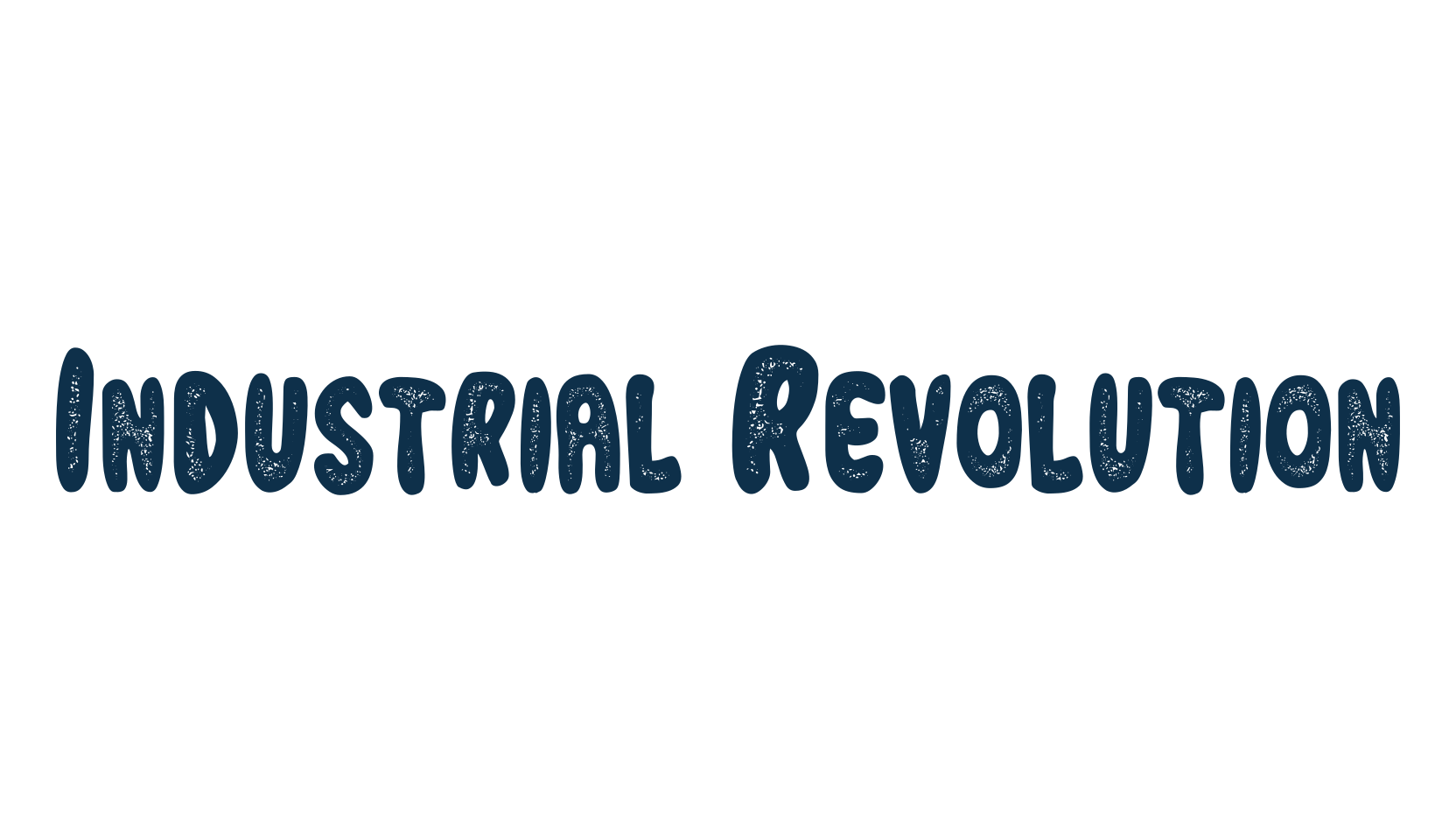 Industrial Revolution, fancy cartoon decorative font preview