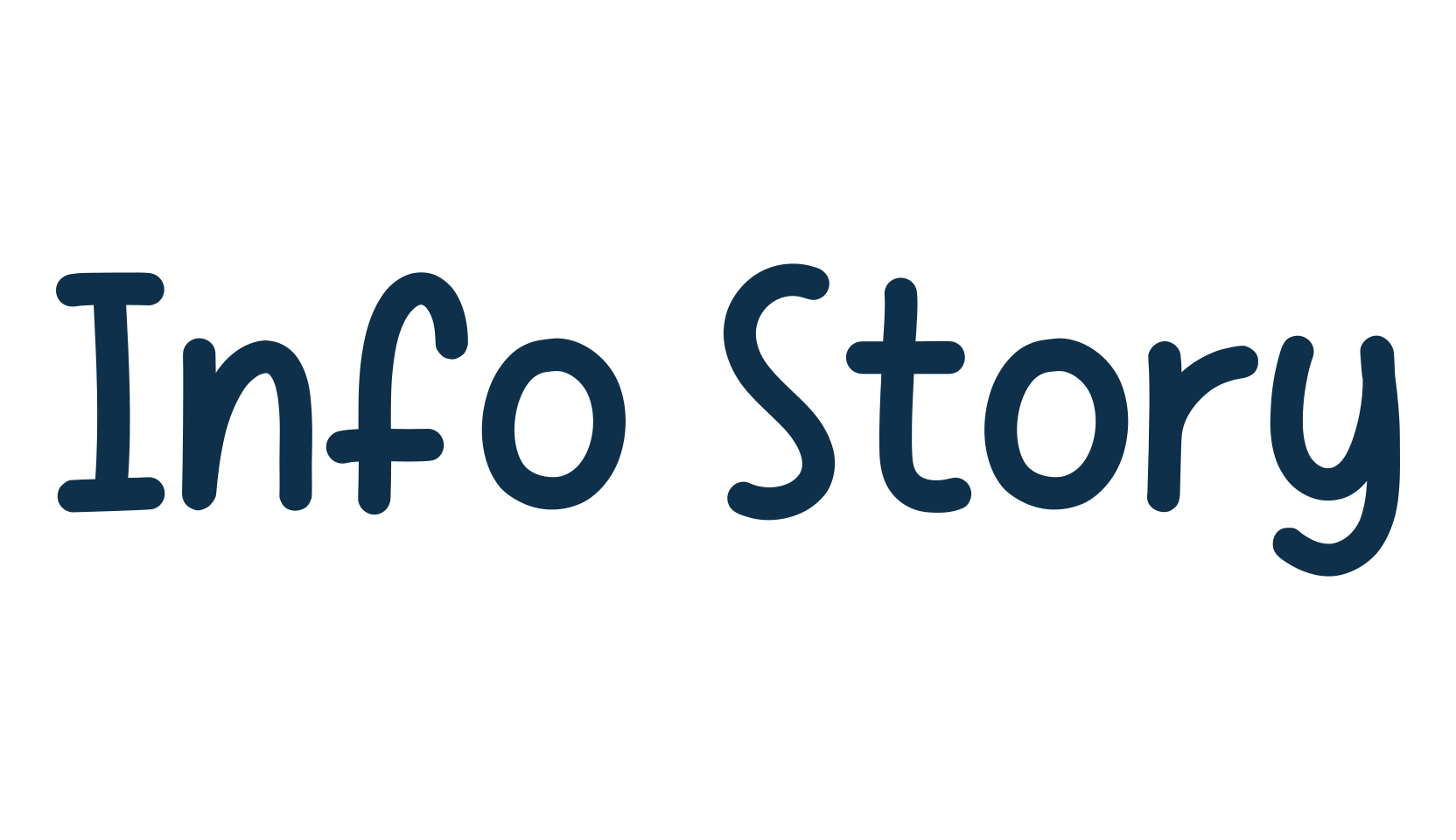 Info Story, handwriting font preview