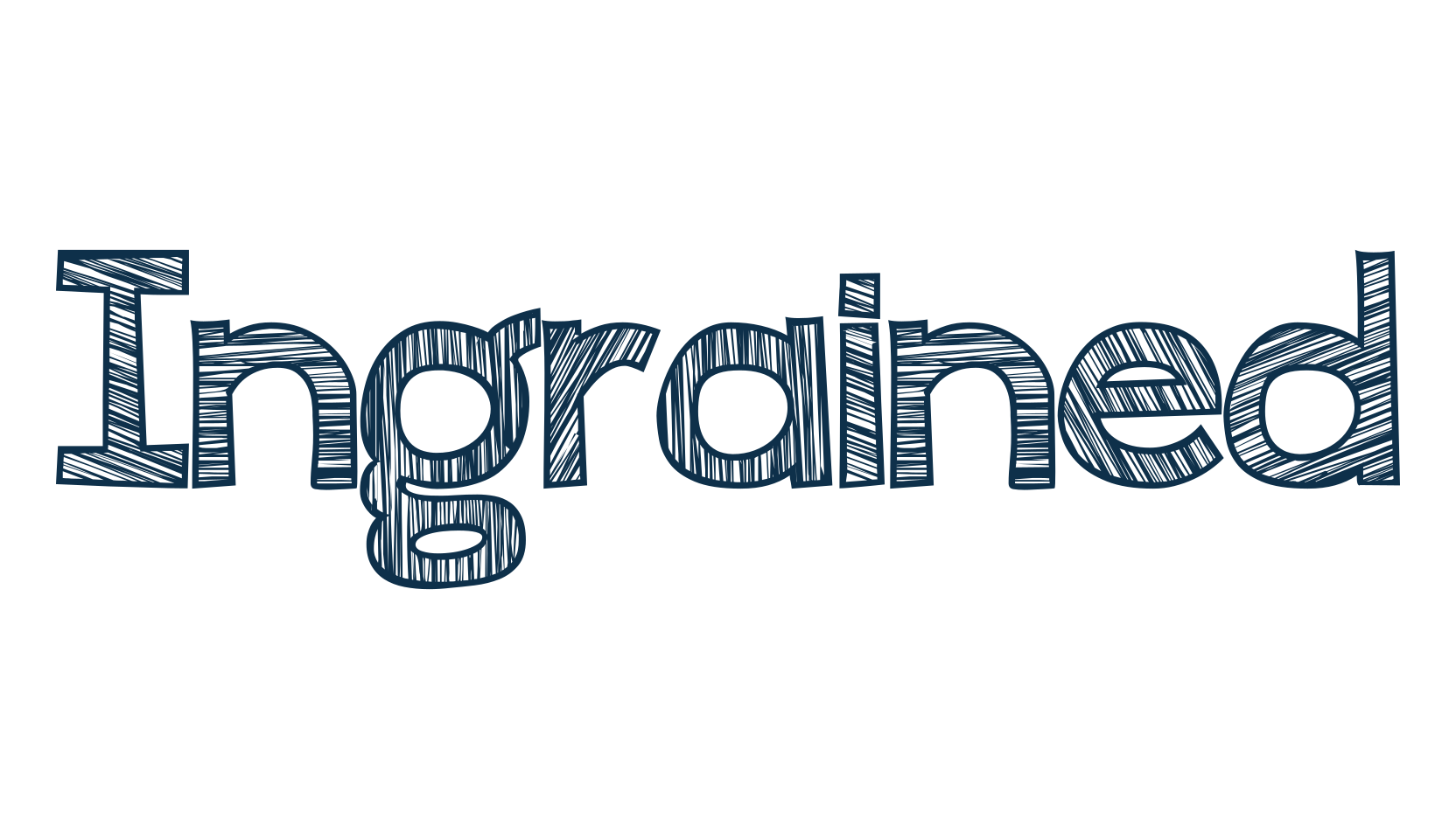 Ingrained, fancy decorative font preview