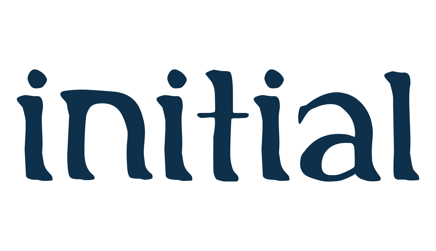Initial, various font preview