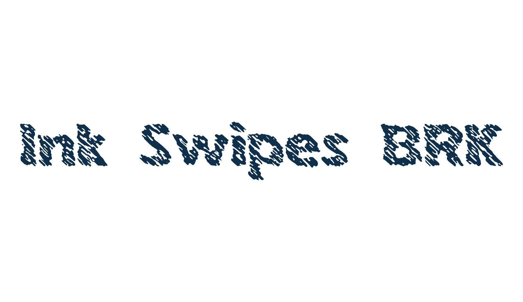 Ink Swipes BRK, fancy various decorative font preview