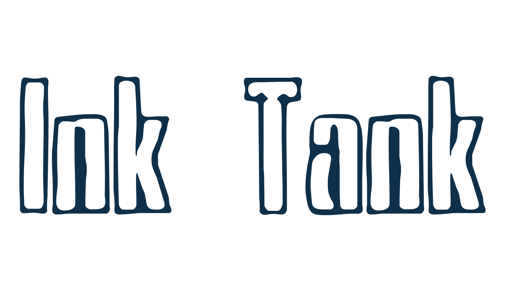 Ink Tank, stencil, army font preview